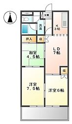 ブラウンシティー715 3LDKの間取図画像