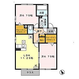 リバーサイド80 2LDKの間取図画像