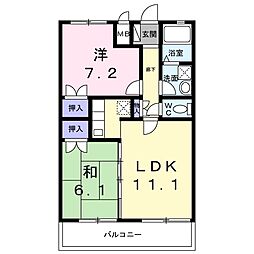 NORTHLAND2 2LDKの間取図画像