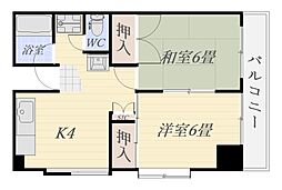 ＭＳＤビル 4階2Kの間取り