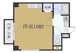 ピエ・タ・テール・一ツ橋 ワンルームの間取図画像