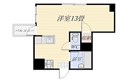 アビターレ中央 ワンルームの間取図画像