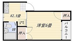 coconBLDdouz 1Kの間取図画像