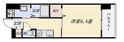 仮)クレアグレイス荒田II 1Kの間取図画像