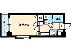 グレイス・ジニヤル 1Kの間取図画像