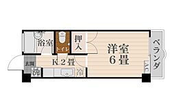 エントピア鴨池第8 1Kの間取図画像