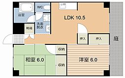 榎園マンション 2LDKの間取図画像