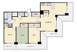 ストークマンション鹿児島 3LDKの間取図画像