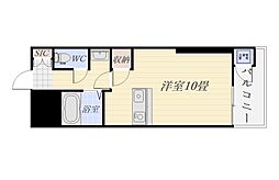 リバービュー102 ワンルームの間取図画像
