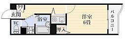 アーバンモール21平之町 1Kの間取図画像