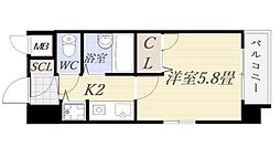 ライオンズステーションプラザ西鹿児島 1Kの間取図画像