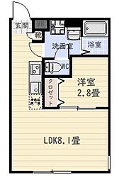ｙｏｕ　ｃｏｒｔ　ｈｉｇａｓｈｉｔａｎｉｙａｍａ 4階1LDKの間取り
