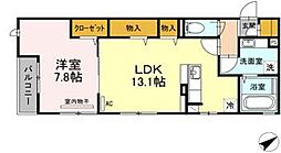 ｖｉｖｏ68 2階1LDKの間取り