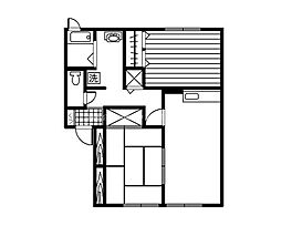 セジュール笑喜2 2LDKの間取図画像