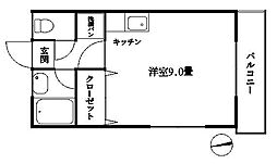 ライフステージ ワンルームの間取図画像
