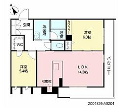 ShaMaison日之出 2LDKの間取図画像