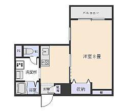 アビタシオン坂之上 1Kの間取図画像