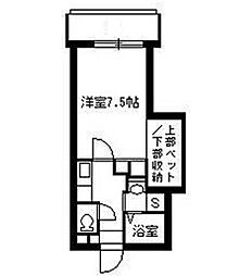 サンシャイン宇宿 ワンルームの間取図画像