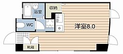 カレッジ鴨池 ワンルームの間取図画像