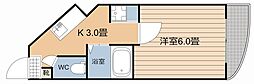 めまさビル 1Kの間取図画像