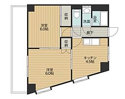 ヨーロピア高麗 2Kの間取図画像