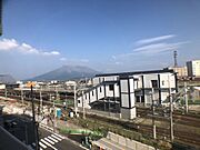 桜島が見れます