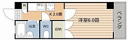 エントピア鴨池第11 1Kの間取図画像