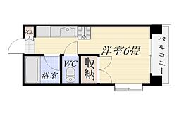 福元ビル ワンルームの間取図画像