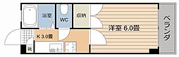 サンシティ騎射場 1Kの間取図画像