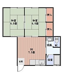 間取図画像 2DK