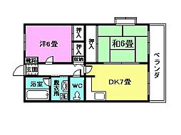 間取図画像 2DK