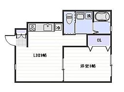 間取図画像 1LDK