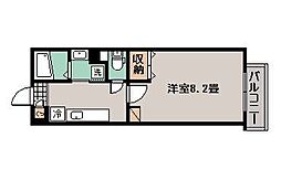 ｍｉｒａｃｏｌｏ 1階1Kの間取り