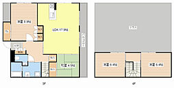 メゾネット石原 3階4LDKの間取り