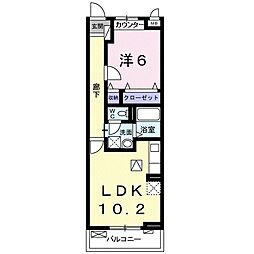 フォレストパーク九番館 1LDKの間取図画像
