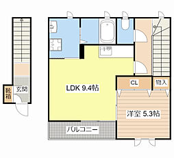シャーメゾンルミエール 1LDKの間取図画像