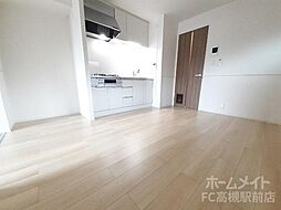 JR東海道・山陽本線 摂津富田駅 徒歩20分の賃貸アパート 3階1LDKのリビング/ダイニング