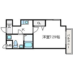 間取図画像 1K