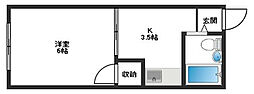 ヨシタケビル 1Kの間取図画像