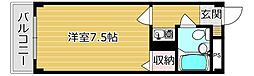 アーバンミロス 1Kの間取図画像