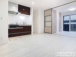 JR湖西線 堅田駅 徒歩8分の賃貸アパート 1階1LDKのリビング/ダイニング