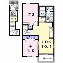 アヴニール遠賀C  ｜ 福岡県遠賀郡遠賀町大字木守（賃貸アパート2LDK・2階・50.27㎡） その2