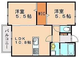 マキハウスII  ｜ 福岡県遠賀郡水巻町下二東3丁目（賃貸アパート2LDK・2階・49.79㎡） その2