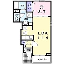 ディヴァイン　グレース  ｜ 福岡県中間市岩瀬2丁目（賃貸アパート1LDK・1階・37.13㎡） その2