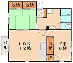 サンヒルズB棟  ｜ 福岡県北九州市八幡西区浅川台1丁目（賃貸アパート2LDK・1階・53.41㎡） その2