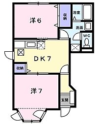 間取図画像 2DK