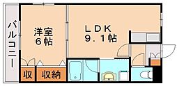 間取図画像 1LDK
