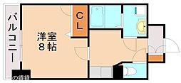 グランハイアット 1Kの間取図画像