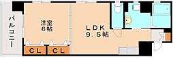 メゾンほおづき1 1LDKの間取図画像