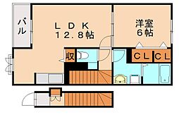 リーミレエジュ黒崎 1LDKの間取図画像